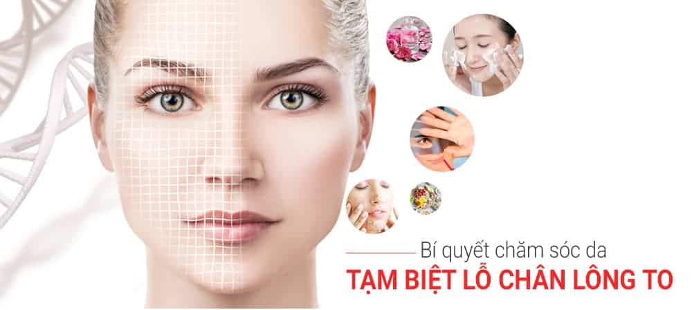 Chăm sóc da bị lỗ chân lông to ở mũi và má